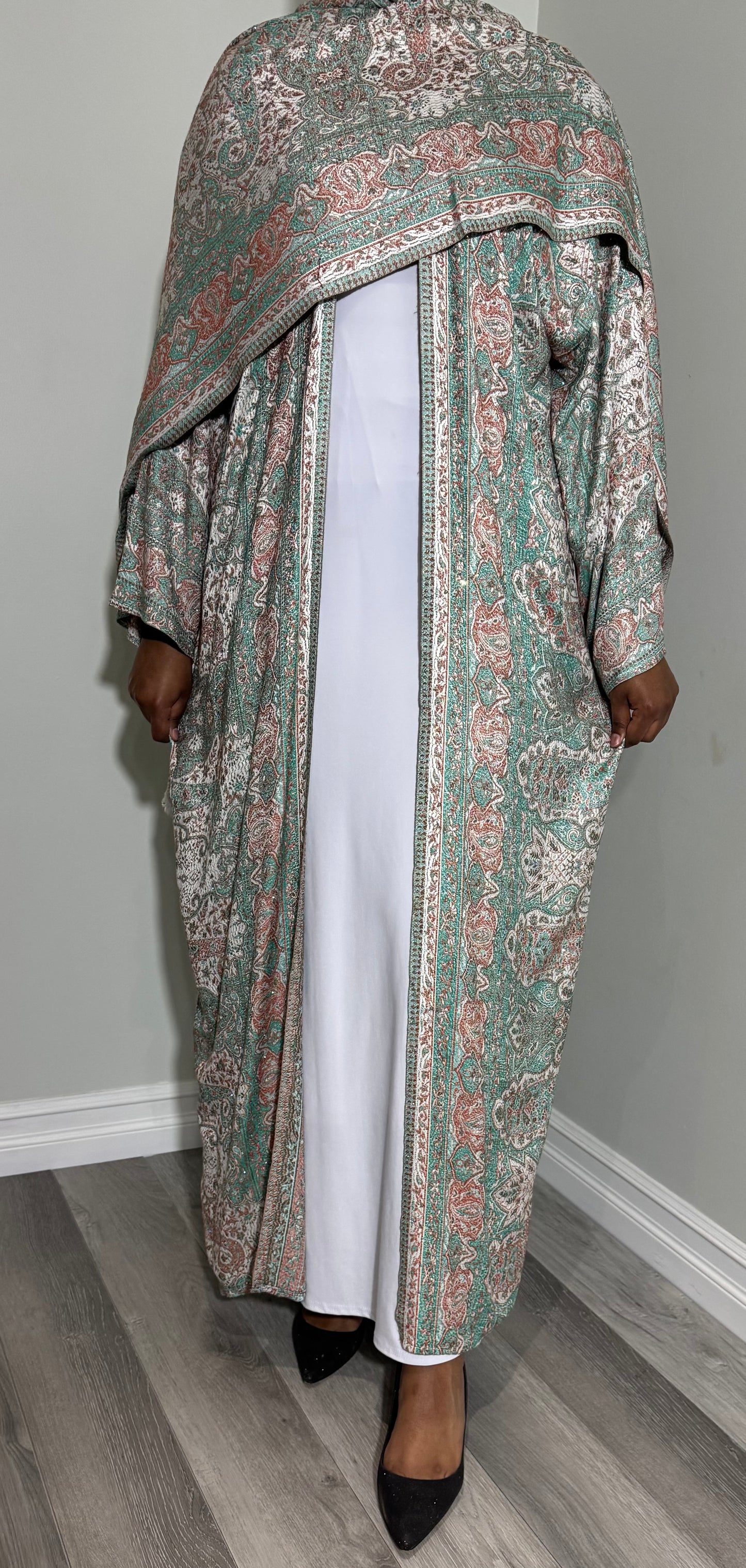 Bedazzled Pashmina Abaya
