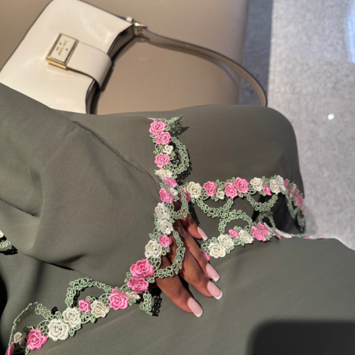 Flower Abaya Set