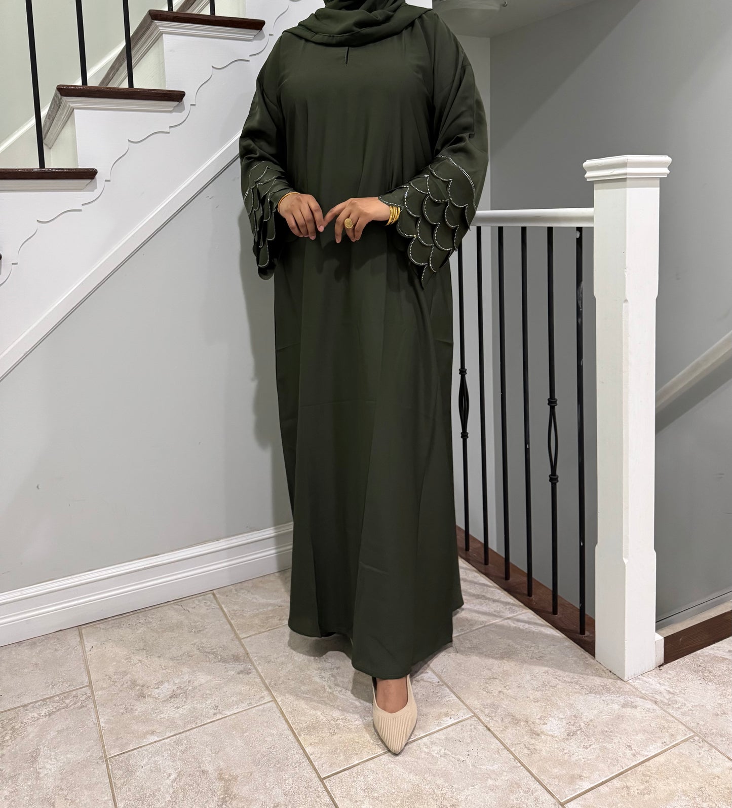 Petal Sleeve Abaya
