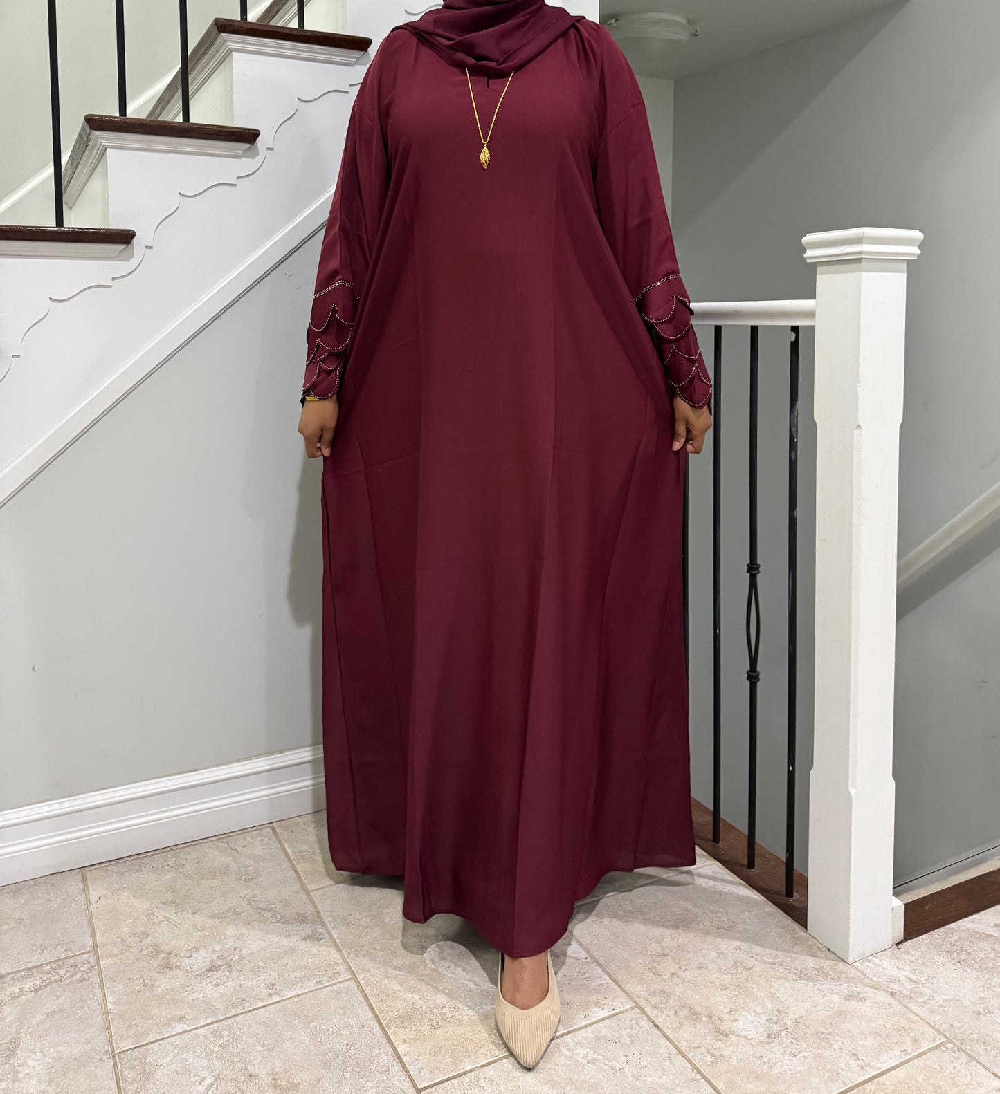 Petal Sleeve Abaya