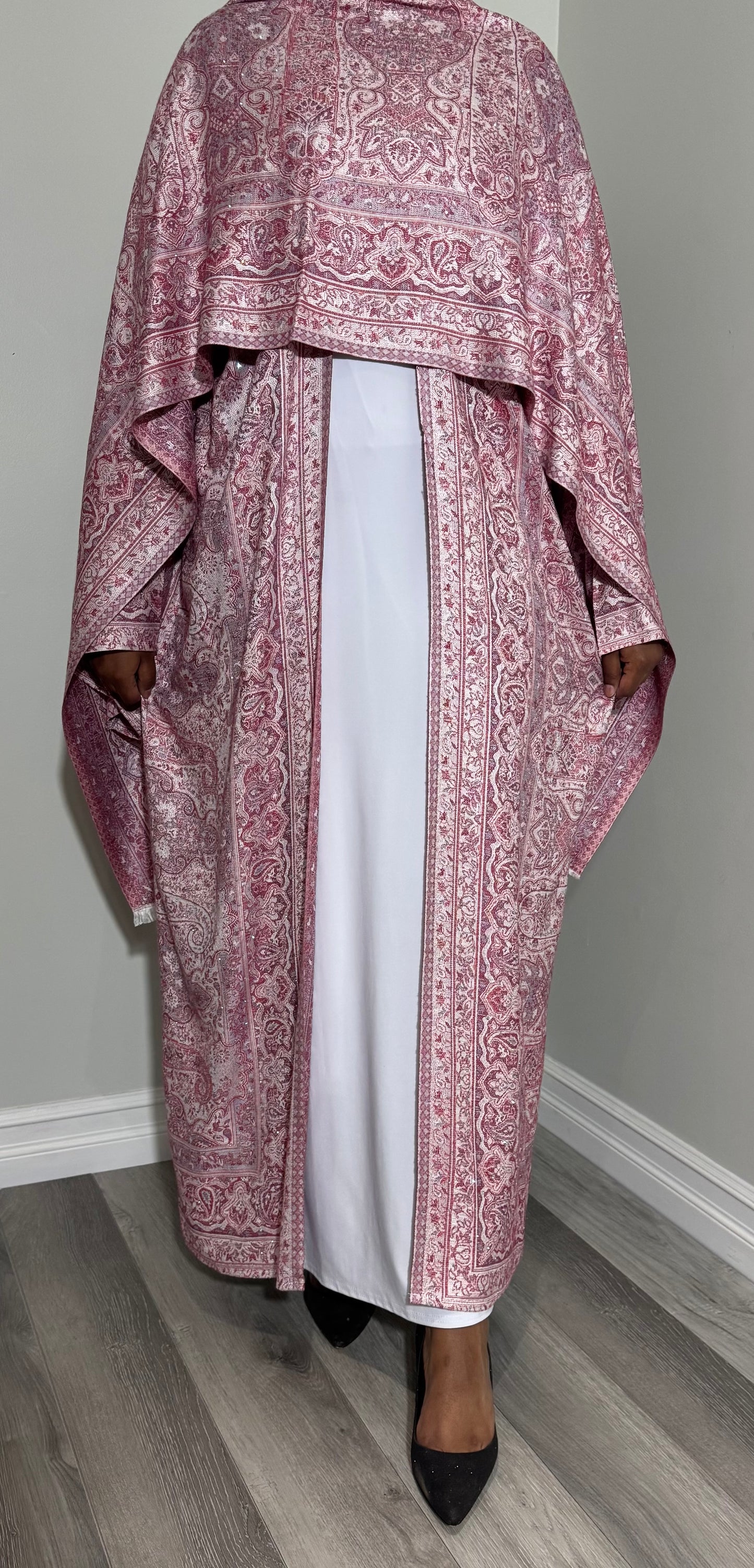 Bedazzled Pashmina Abaya
