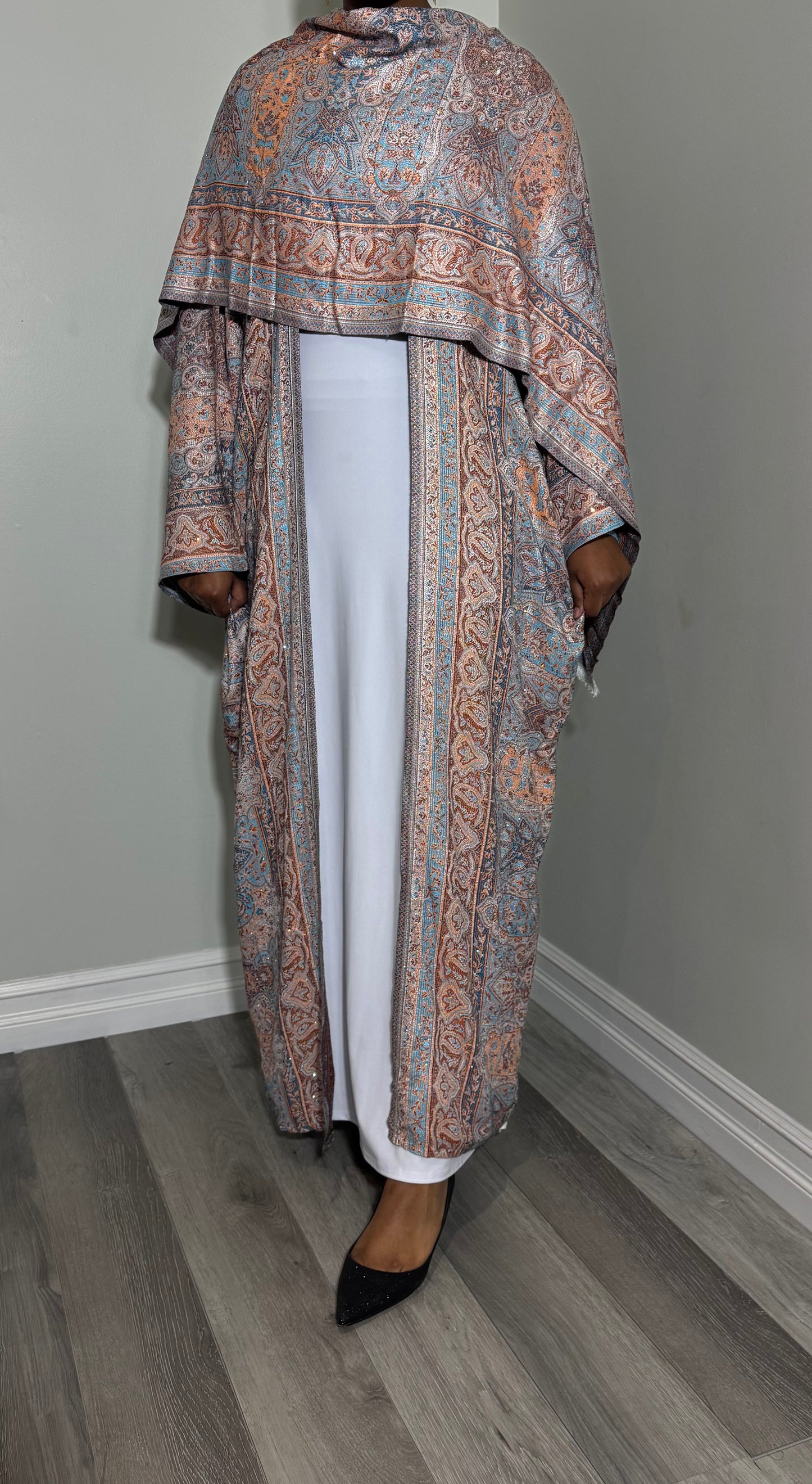 Bedazzled Pashmina Abaya