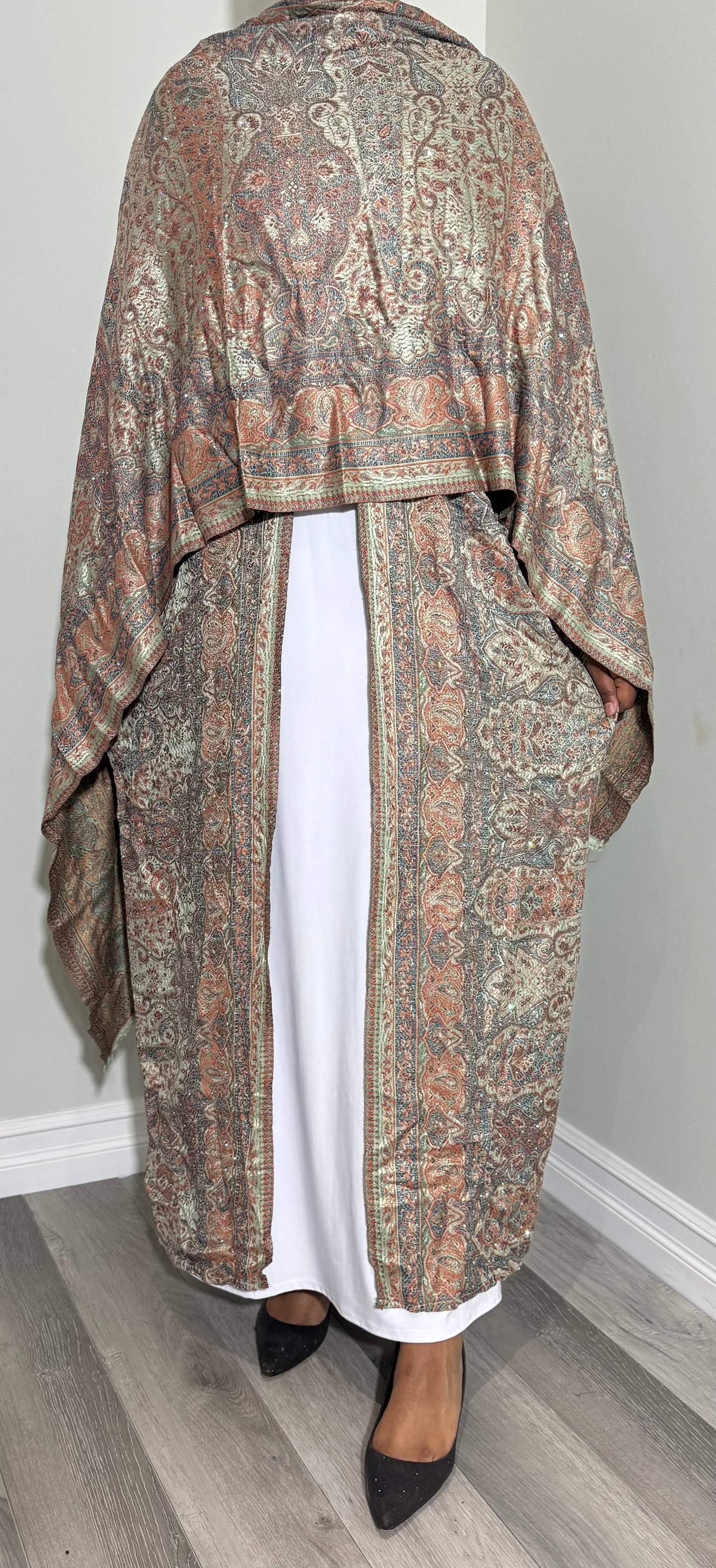 Bedazzled Pashmina Abaya