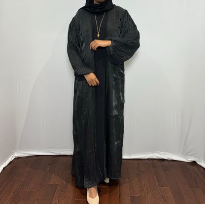 Satin Beaded Sleeve Set