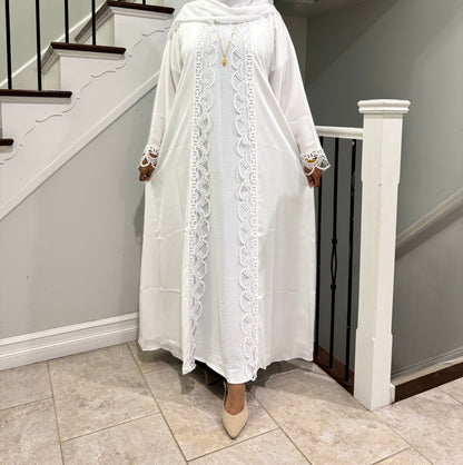 Lace Abaya Set