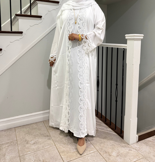 Lace Abaya Set