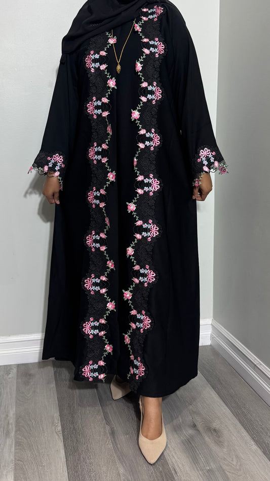 Flower Abaya Set