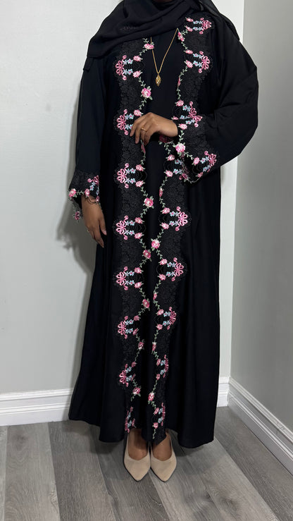 Flower Abaya Set