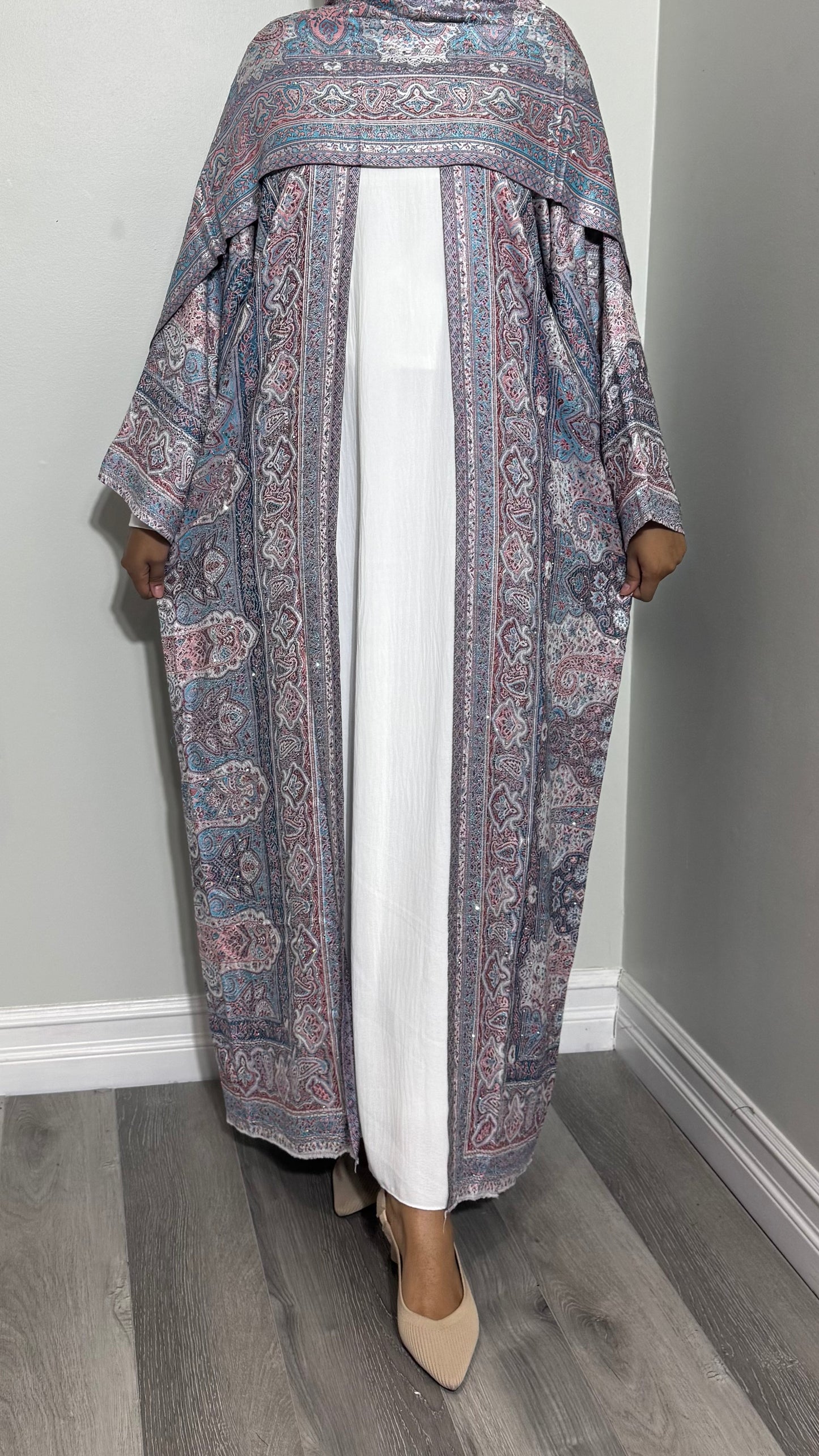 Bedazzled Pashmina Abaya