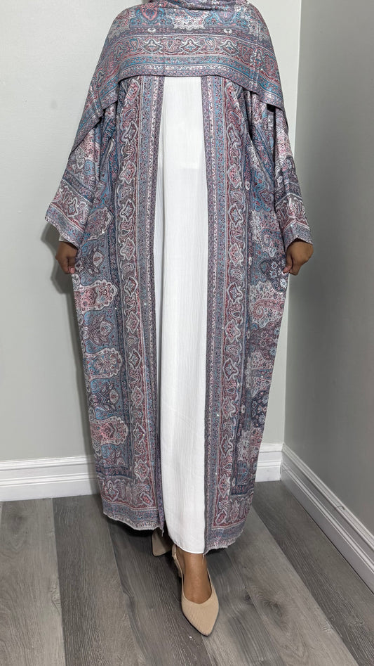 Bedazzled Pashmina Abaya