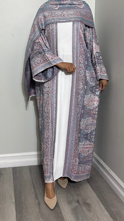 Bedazzled Pashmina Abaya