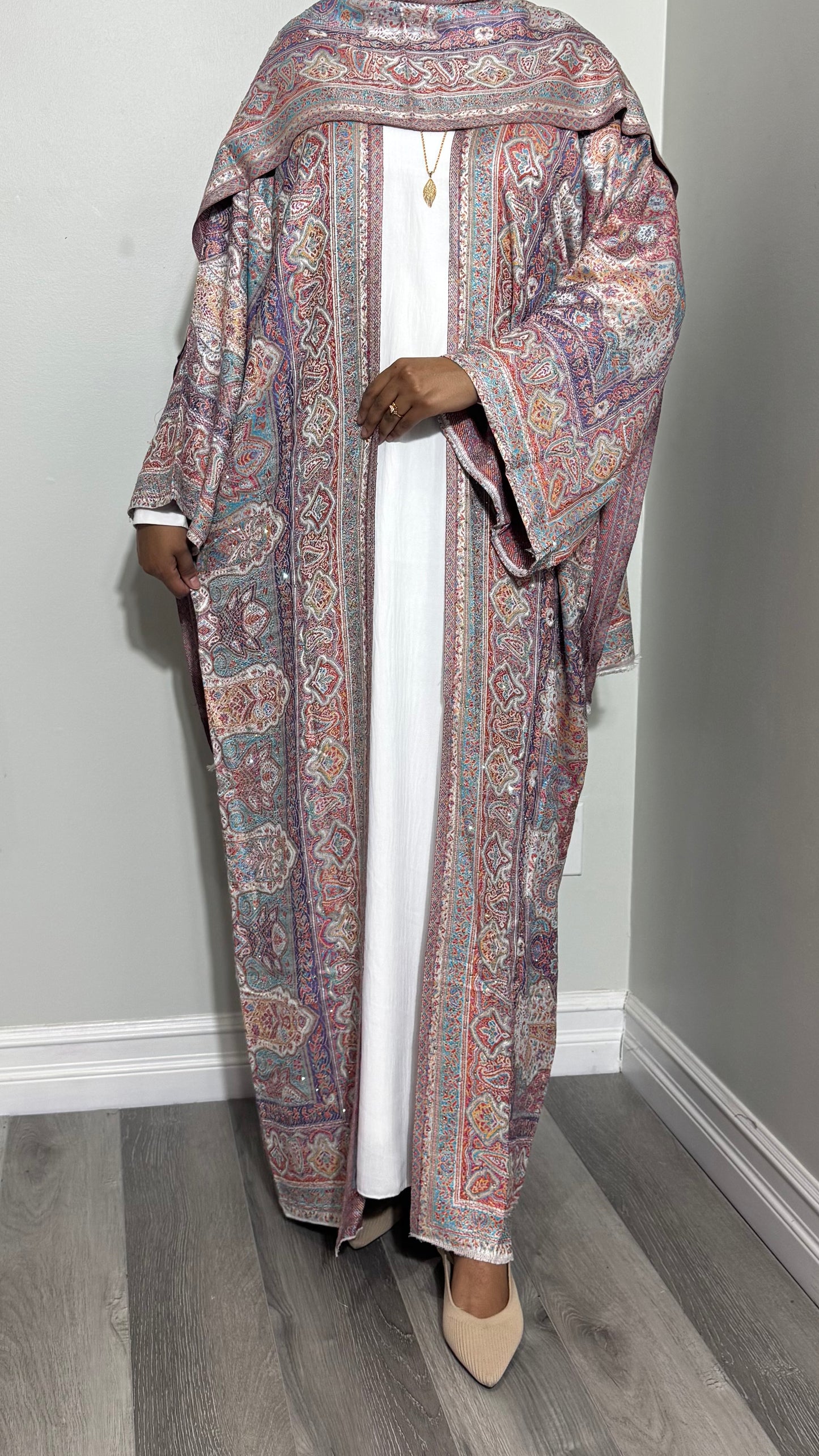 Bedazzled Pashmina Abaya